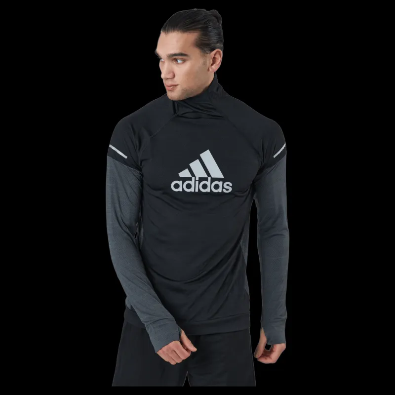 adidas Turtle Graphic Block Longsleev Tee Men Black / Grey Six Svart Online