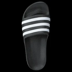 adidas Adilette Aqua Slides Kids Core Black / Cloud White / Core Black Grå Outlet