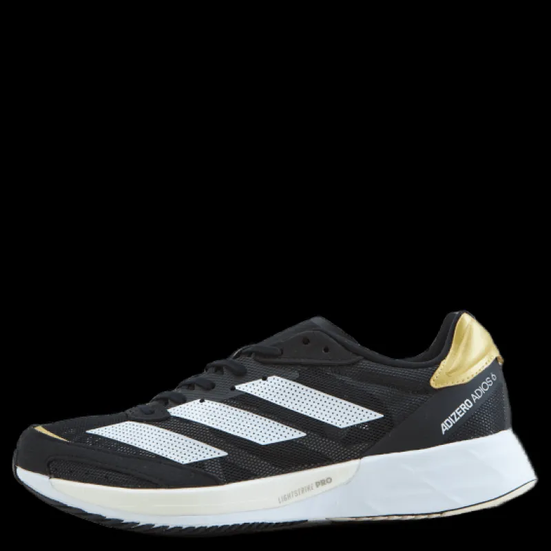 adidas Adizero Adios 6 Shoes Core Black / Cloud White / Wonder White Svart Discount