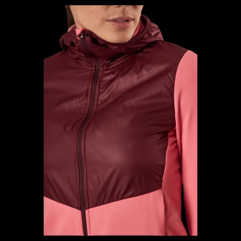 Craft ADV Charge Jersey Hood Jkt Pink/Red Rosa och Röd Best