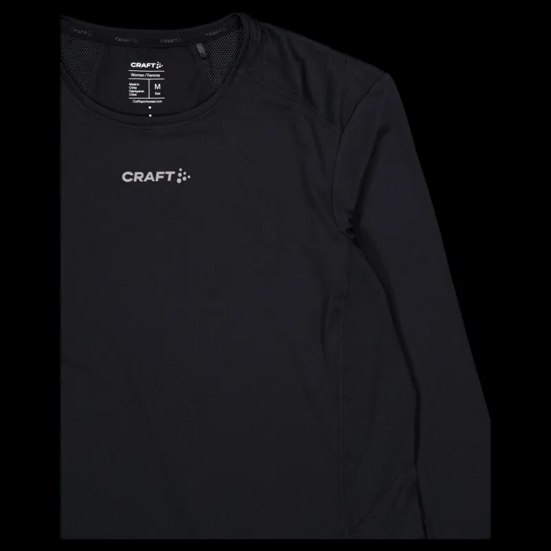 Sale Craft Adv Essence Ls Tee 2 W Black Svart