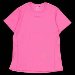 Craft Adv Essence Ss Tee W Fuchsia Rosa New