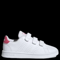 adidas Advantage Shoes Cloud White / Real Pink / Cloud White Vit New