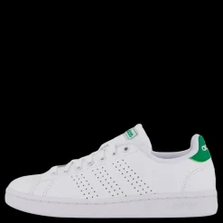 Outlet adidas Advantage Shoes Cloud White / Cloud White / Green Vit