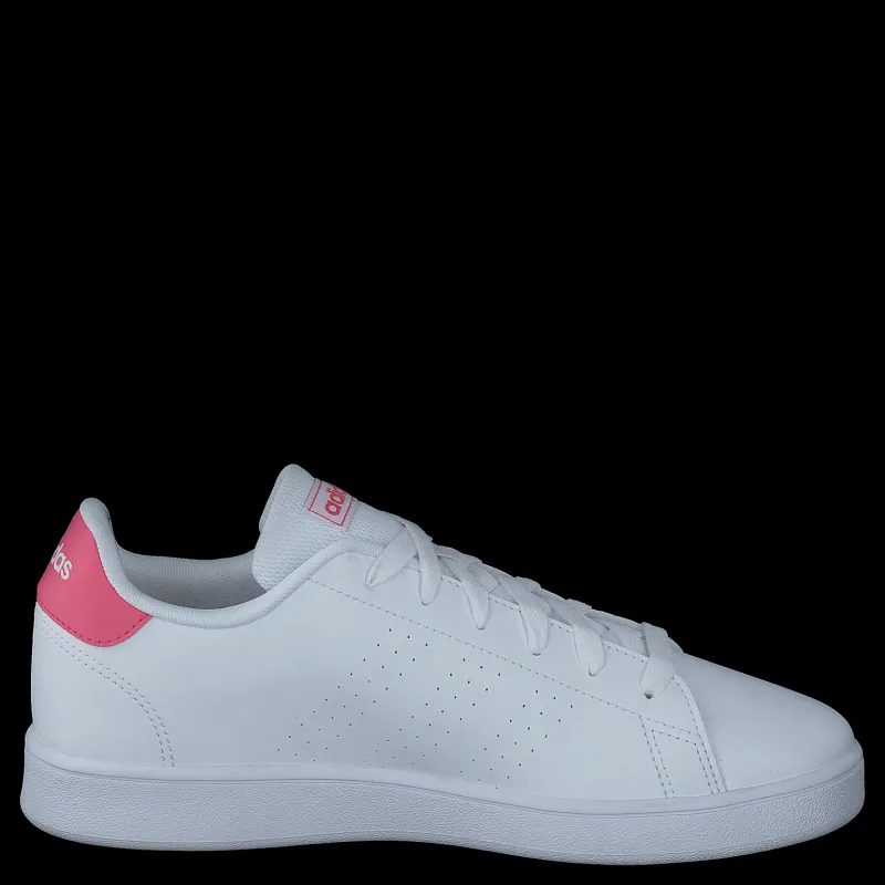 Clearance adidas Advantage Shoes Cloud White / Real Pink / Cloud White Vit och Rosa
