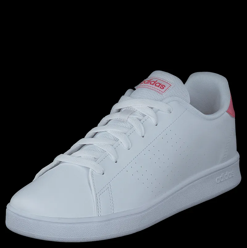 Clearance adidas Advantage Shoes Cloud White / Real Pink / Cloud White Vit och Rosa