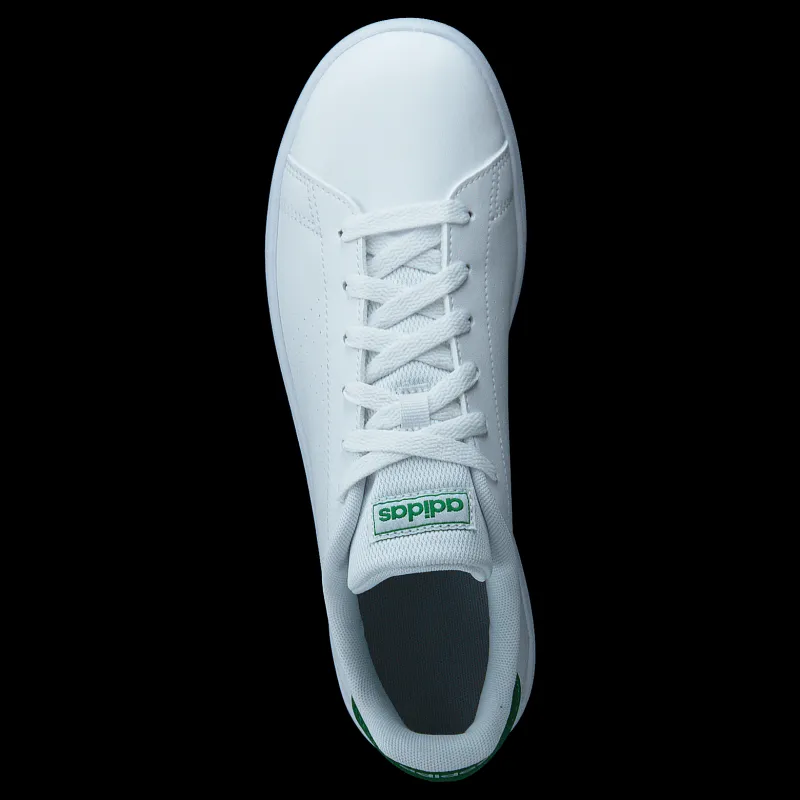 Best adidas Advantage Shoes Cloud White / Green / Grey Two Vit