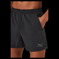 2XU Aero 5 Inch Shorts Black/silver Reflective Svart Outlet