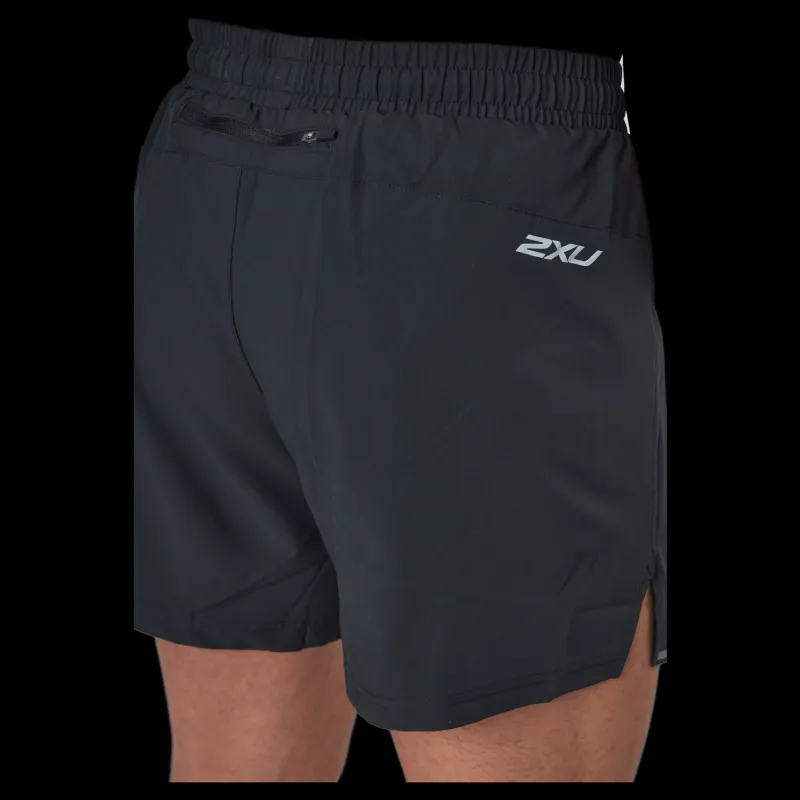 2XU Aero 5 Inch Shorts Black/silver Reflective Svart Online