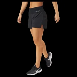 Online 2XU Aero 5 Inch Shorts Black/silver Reflective Svart