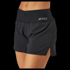 Online 2XU Aero 5 Inch Shorts Black/silver Reflective Svart