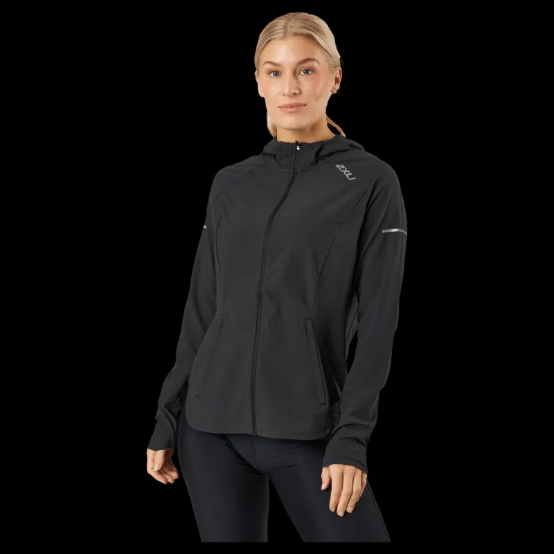 Hot 2XU Aero Jacket Black/silver Reflective Svart