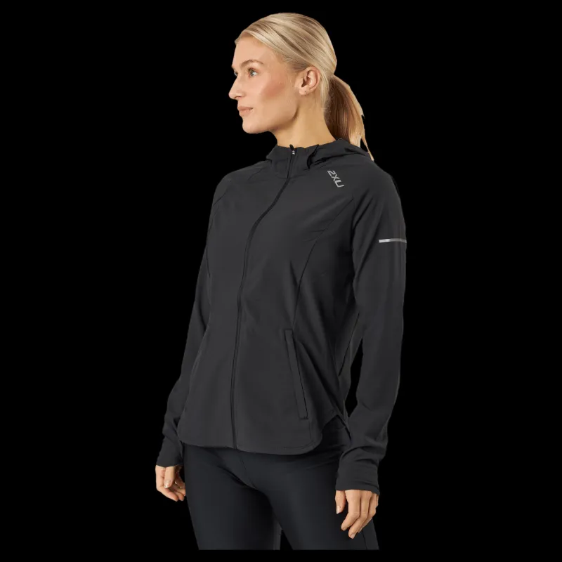 Hot 2XU Aero Jacket Black/silver Reflective Svart