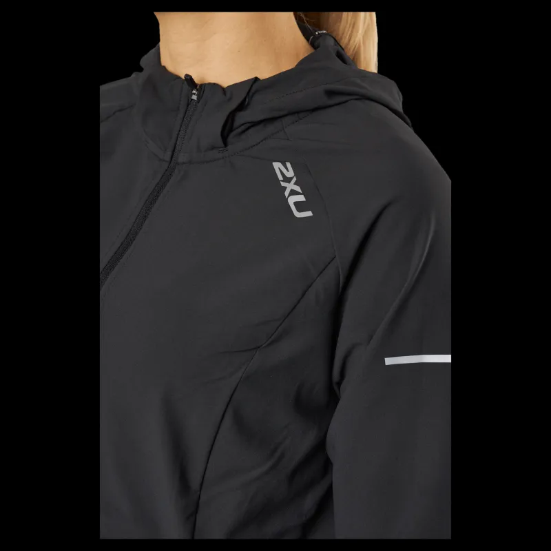 Hot 2XU Aero Jacket Black/silver Reflective Svart