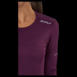 Discount 2XU Aero L/s Beet/silver Reflective Lila