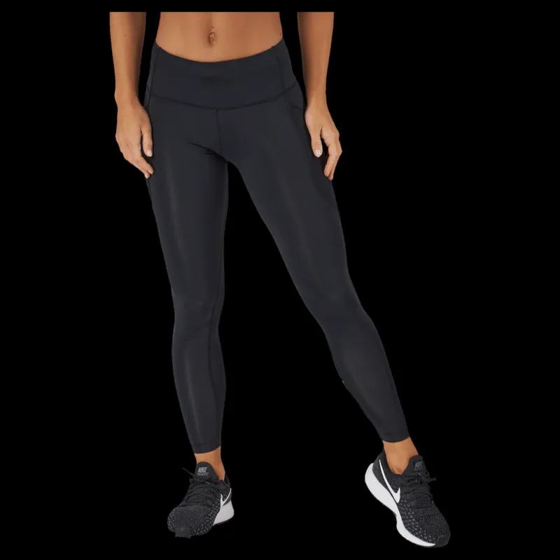 Hot 2XU Aero Mid-rise Comp Tights Black/silver Reflective Svart
