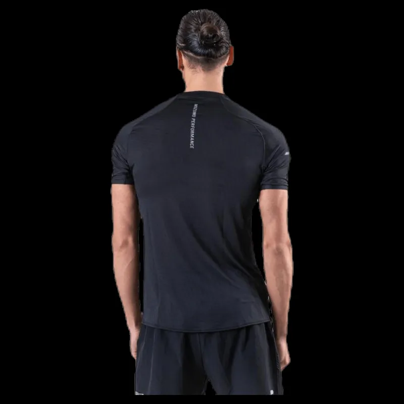 Clearance Mizuno Aero Tee Black/Grey Svart och Grå
