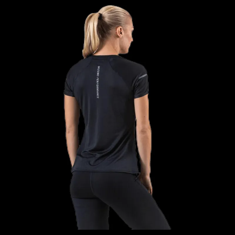 Mizuno Aero Tee Black/Grey Svart New