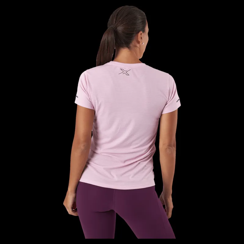 Discount 2XU Aero Tee Cameo/black Reflective Svart