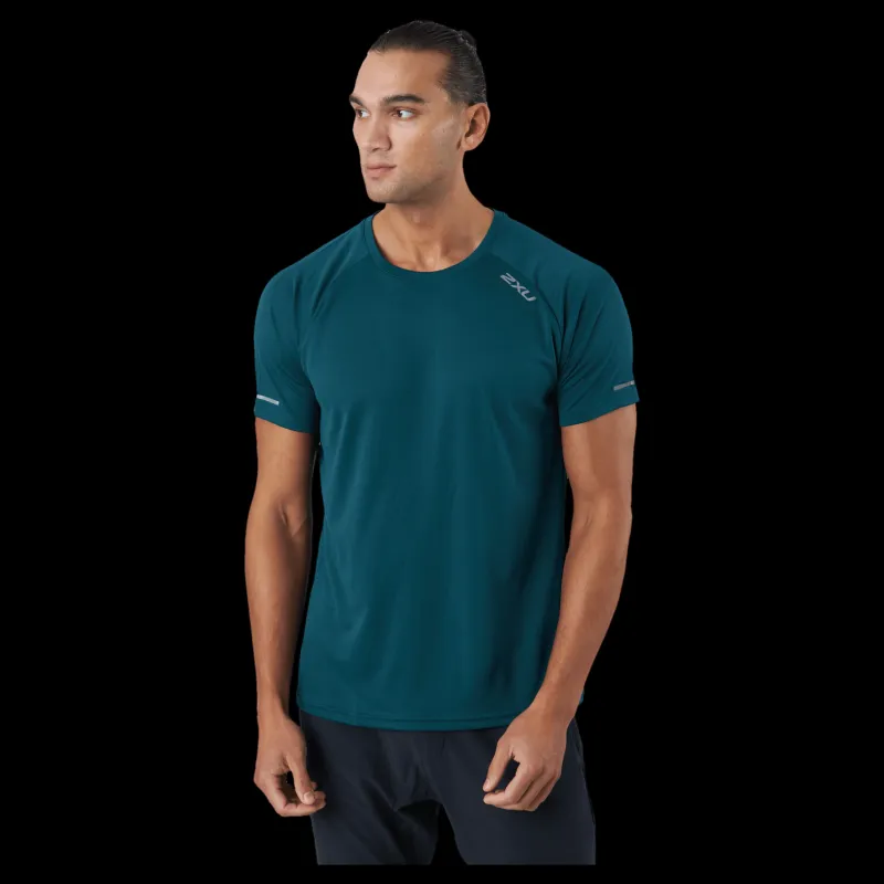 Best 2XU Aero Tee Deep Jade/silver Reflective Turkos