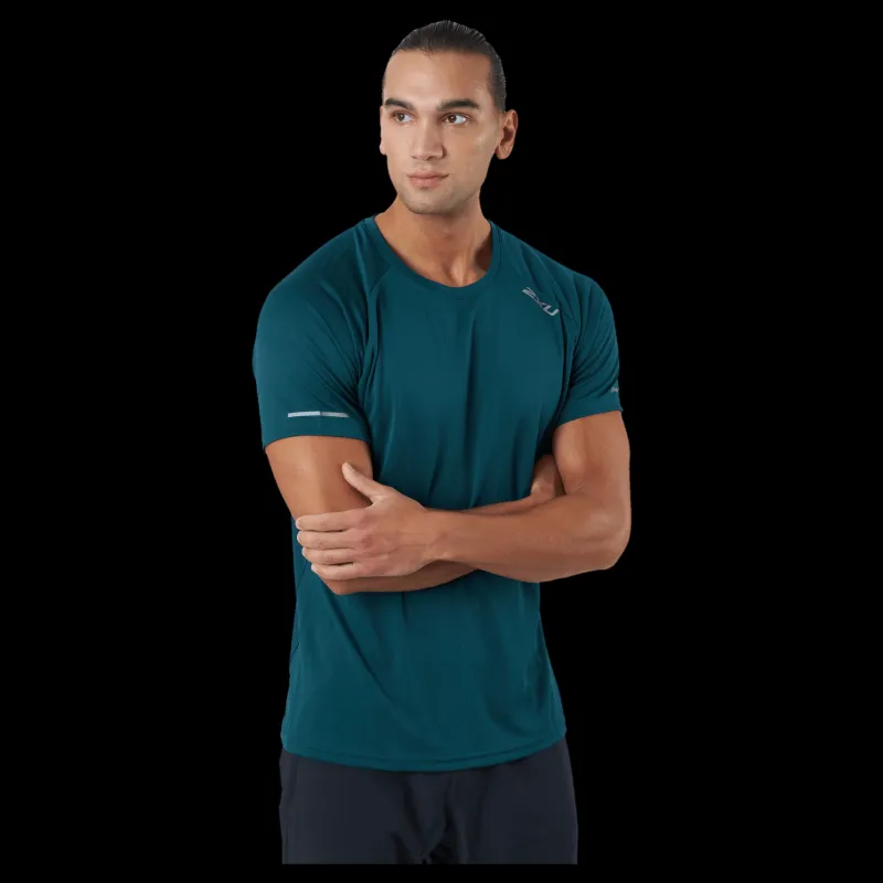 Best 2XU Aero Tee Deep Jade/silver Reflective Turkos