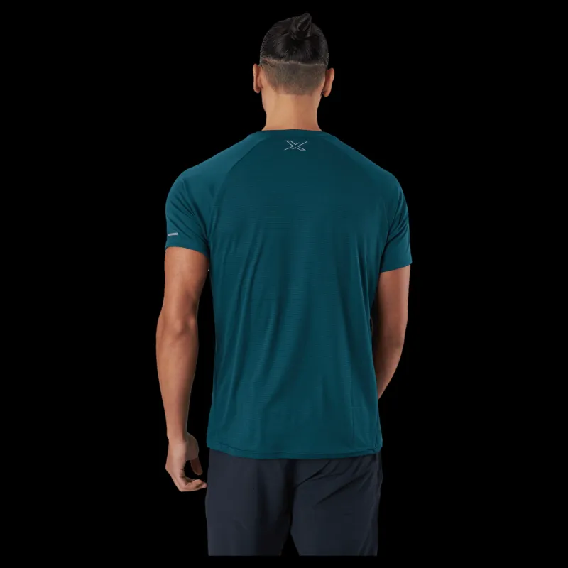 Best 2XU Aero Tee Deep Jade/silver Reflective Turkos