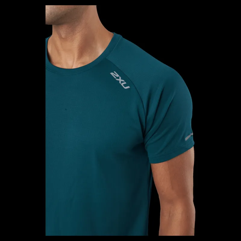 Best 2XU Aero Tee Deep Jade/silver Reflective Turkos