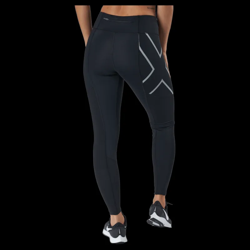 Hot 2XU Aero Vent Mid-rise Compressio Black/silver Reflective Svart