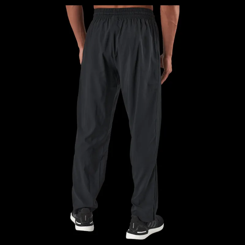 adidas AEROREADY Essentials Stanford Open Hem Embroidered Small Logo Tracksuit Bottoms Black Svart Hot