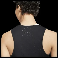 Online Nike AeroSwift Running Singlet White/Black Svart