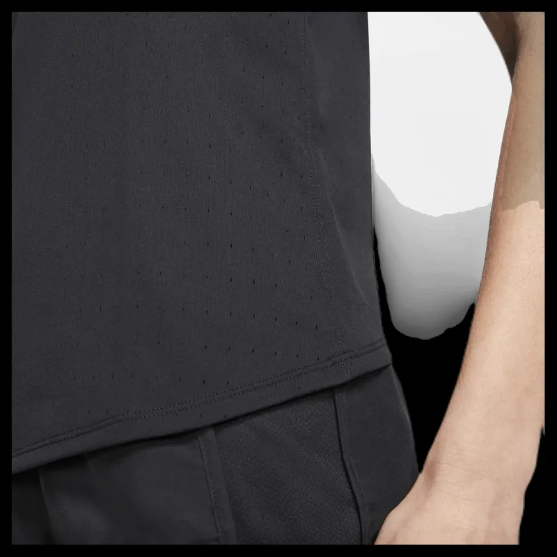 Online Nike AeroSwift Running Singlet White/Black Svart