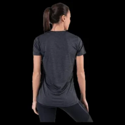 Salomon Agile Ss Tee Grey Lila Outlet