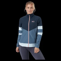 Online Kari Traa Agnes Full Zip Midlayer Marin Blå