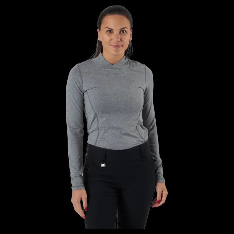 Online Daily Sports Agnes Ls Mock Neck Granite Grå