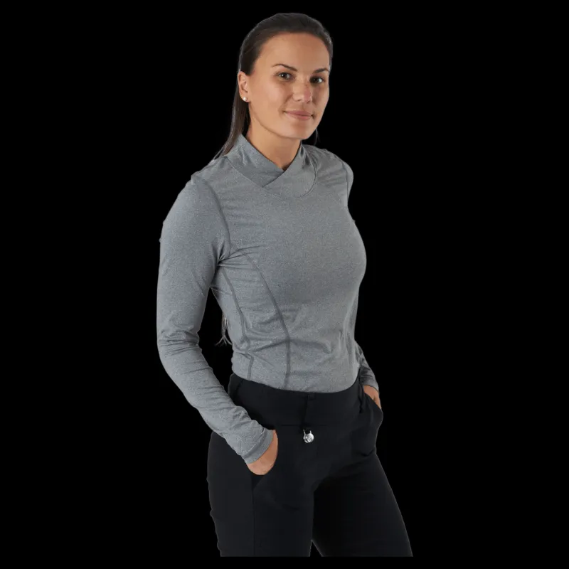 Online Daily Sports Agnes Ls Mock Neck Granite Grå