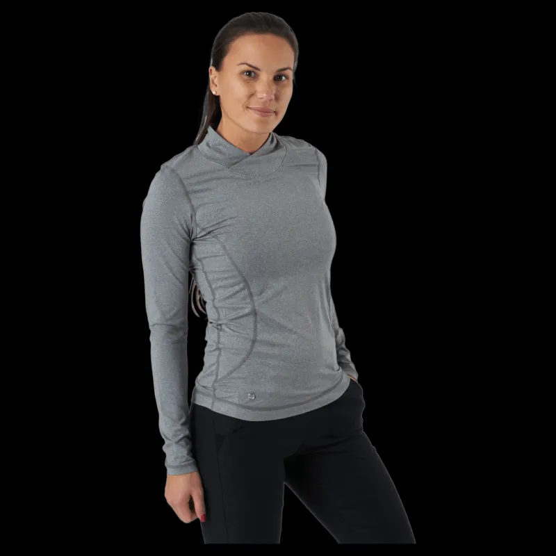 Online Daily Sports Agnes Ls Mock Neck Granite Grå