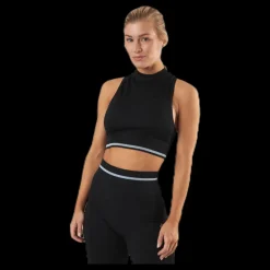 Only Play Aila Circular Sports Top Black Svart Outlet