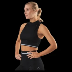 Only Play Aila Circular Sports Top Black Svart Outlet