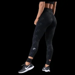 Hot Nike Air 7/8 Hr Tight Black Svart