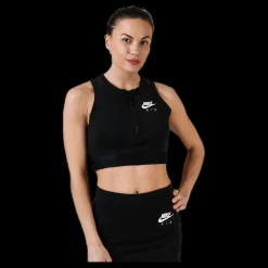 Nike Air Crop Top White/Black Svart