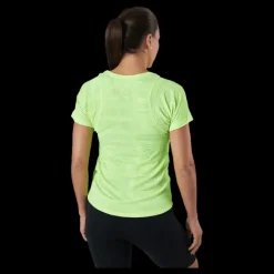Outlet Nike Air Dri-fit Women's Short-slee Volt/reflective Silv Grön