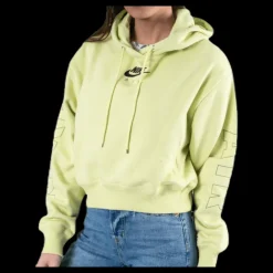 Discount Nike Air Fleece Hoodie Green Grön