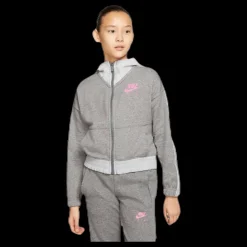 New Nike Air Front Zip Jr Pink/Grey Grå