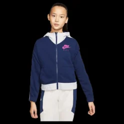 Nike Air Front Zip Junior Blue/Pink Blå Sale