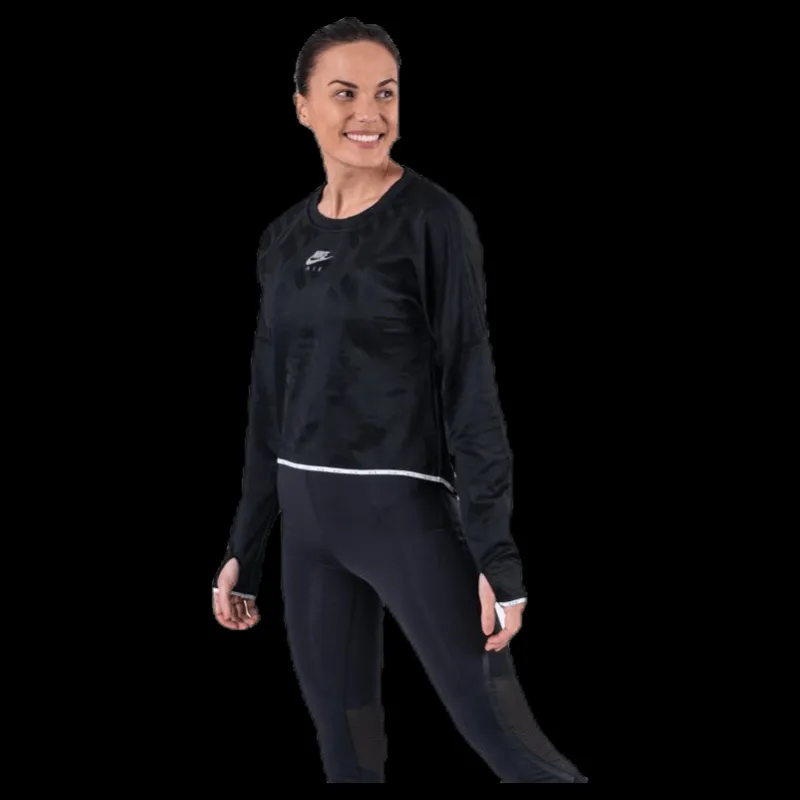 New Nike Air Midlayer Crew Black Svart
