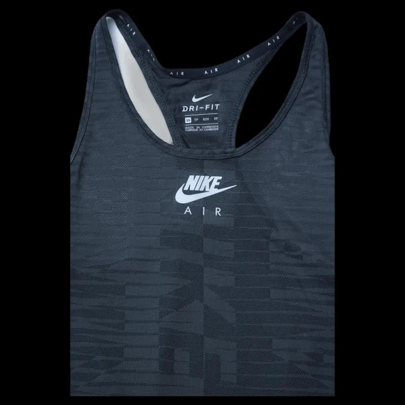Clearance Nike Air Running Tank Black/Grey Svart