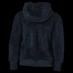 Nike Air Sherpa Half Zip Hoodie Junior Black/Grey Blå Clearance