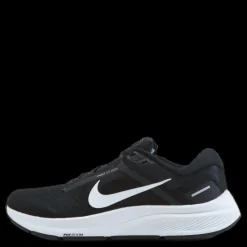 Outlet Nike Air Zoom Structure 24 Women's Road Running Shoes BLACK/WHITE Svart