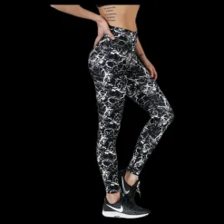 Endurance Alec Printed Tights White/Black Vit och Svart Online