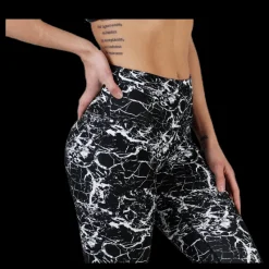 Endurance Alec Printed Tights White/Black Vit och Svart Online